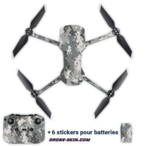 Cover-Skin-Autocollant-Sticker-drone-DJI-Mavic-Air-2-Bitmap-Camouflage-Beige