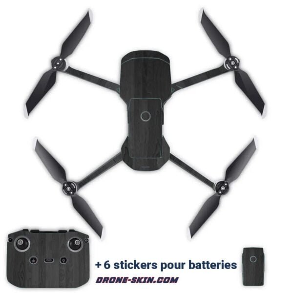 Skin-sticker-autocollant-pour-drone-MAvic-Air-2-Full-Black
