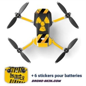 Sticker-Autocollant-Skin-pour-drone-DJI-Mini-Danger-Radioactive