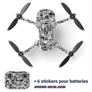 Sticker-autocollant-Skin-pour-drone-DJI-mini-2-pop-culture
