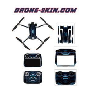 Skins-Stickers-drone-DJI-Mini-3-PRO-blue-iron