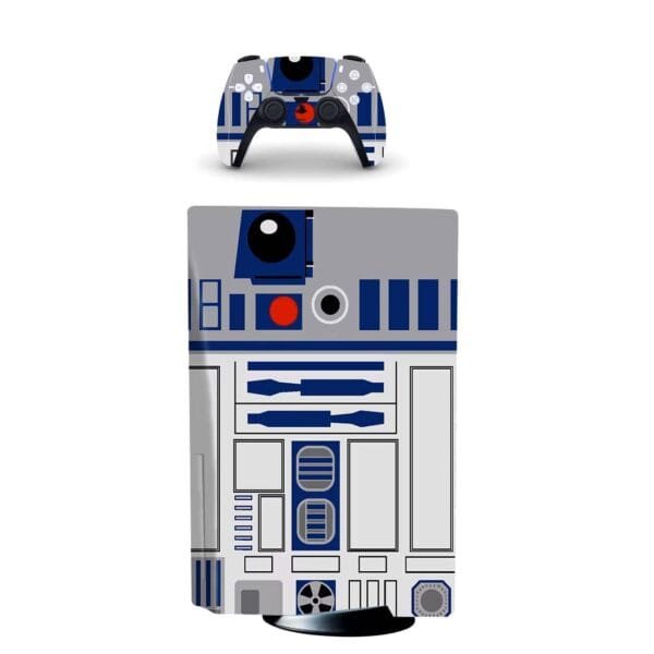 Skin-Sticker-Autocollant-PS5-R2D2-Star-Wars-verso