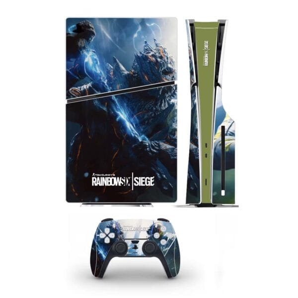 Sticker-autocollant-Skin-PS5-rainbow-six-siege-recto