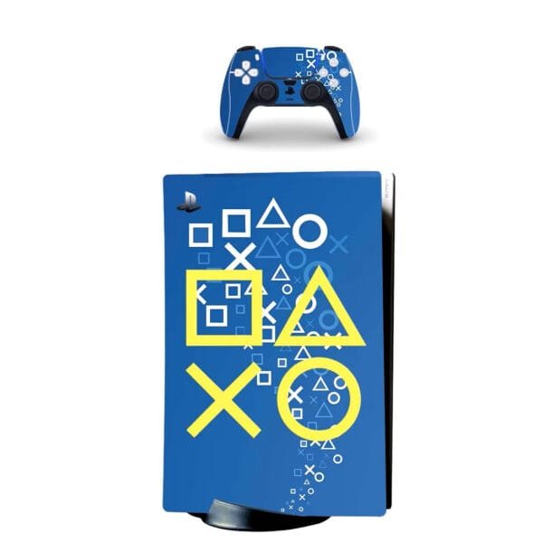 Sticker-skin-autocollant-PS5-Symboles-Recto
