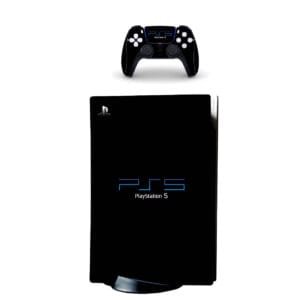 Sticker-skin-autocollant-PS5-logo-Dark-recto