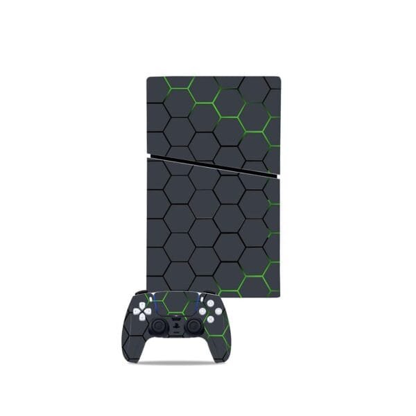 sticker-skin-autocollant-protection-PS5-Hexagones-Verso