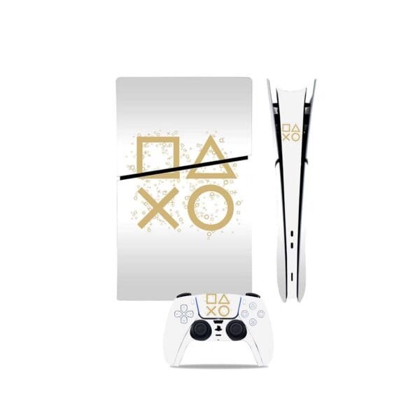 sticker-skin-autocollant-protection-PS5-white-symboles-Recto