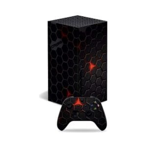 sticker-skin-autocollant-protection-hexagoness-Xbox-Series-X-Recto