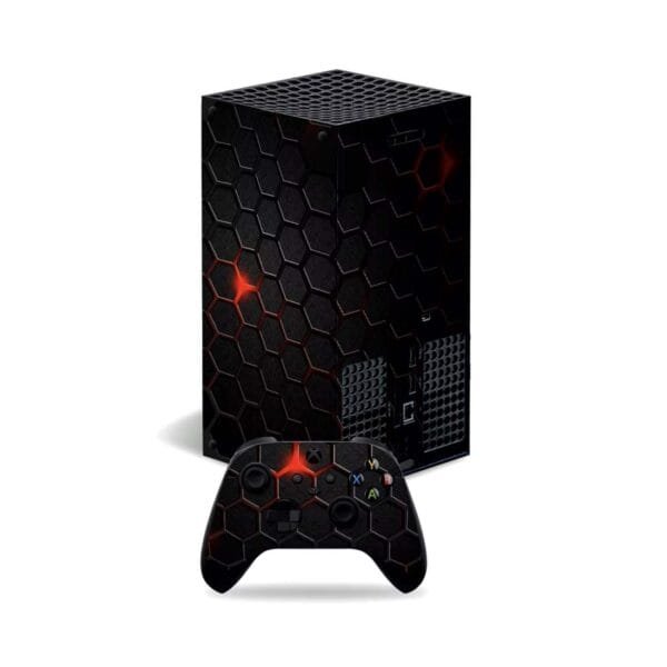 sticker-skin-autocollant-protection-hexagoness-Xbox-Series-X-Verso