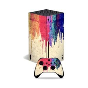 sticker-skin-autocollant-protection-paint-drip-Xbox-Series-X-Recto